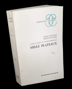 Mille Plateaux [in Capitalisme et schizophrénie]. . DELEUZE (Gilles) & GUATTARI (Félix).