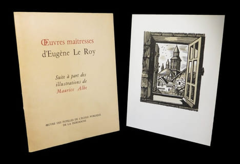 Suite à part des illustrations de Maurice Albe [pour les] Oeuvres maîtresses d'Eugène Le Roy.. ALBE (Maurice) - [Le ROY (Eugène)].
