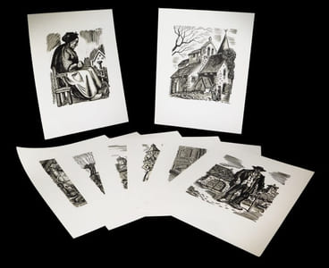 Suite à part des illustrations de Maurice Albe [pour les] Oeuvres maîtresses d'Eugène Le Roy.