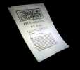 Proclamation du Roi relative à l'installation du Tribunal provisoire établi à Orléans,  pour juger les crimes de lèze-nation.. [DROIT].