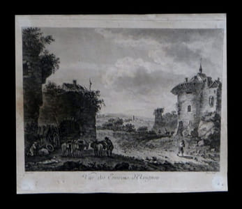 [Eau-forte intitulée] ''Vue des environs d'Avignon''.