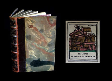 Les Détours du coeur.. BOURGET (Paul) - ARNOUX (Guy, ex-libris par).