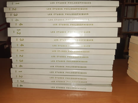 Les études philosophiques Revue trimestrielle publiée avec le concours du CNRS, du CNL et des Universités de Provence, Bordeaux, Dijon, Grenoble, ...