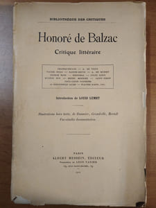 Honoré de Balzac - Critique littéraire - Introduction de Louis Lumet.