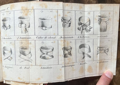 L'Art de mettre sa cravate de toutes les manières connues et usitées, enseigné et démontré en seize leçons, précédé de l'histoire complète de la ...