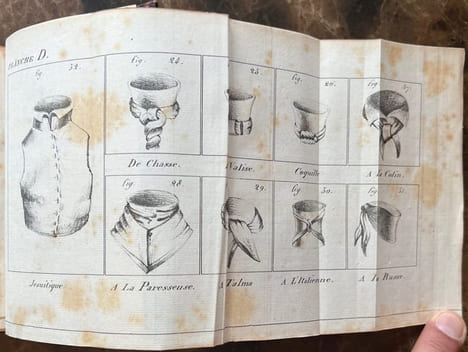 L'Art de mettre sa cravate de toutes les manières connues et usitées, enseigné et démontré en seize leçons, précédé de l'histoire complète de la ...