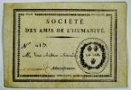 Société des Amis de l'Humanité. N°413. M. Jean Antoine Arnaud. Normand administrateur.. 