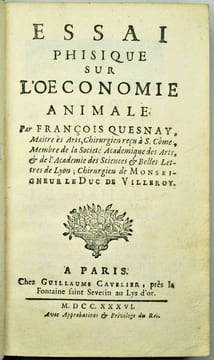 Essai physique sur l'oeconomie animale.. QUESNAY (François).