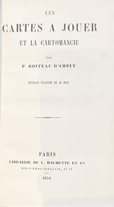 Les Cartes à jouer et la cartomancie.