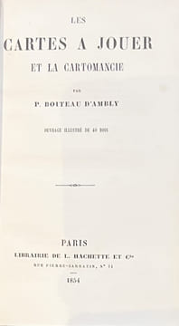 Les Cartes à jouer et la cartomancie.. BOITEAU (Paul).