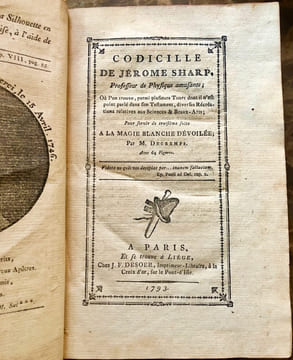 La Magie Blanche dévoilée.Supplément à la Magie Blanche dévoilée.Testament de Jérôme Sharp.Codicille de Jérôme Sharp.Les Petites aventures de Jérôme ...