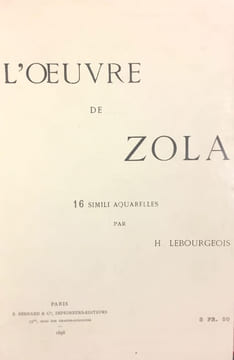 [Affaire Dreyfus]. Zola. 32 Caricatures par Lebourgeois.. undefined