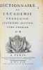 Dictionnaire de l'Acad&eacute;mie fran&ccedil;aise. Quatri&egrave;me &eacute;dition.. 