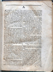Essais d'un Dictionnaire Universel, Contenant généralement tous les mots François tant vieux que modernes, & les termes de toutes les Sciences & des Arts (…). Le tout extrait des plus excellens Auteurs anciens & modernes. Recueilli et compilé par Messire Antoine Furetière, Abbé de Chalivoy, de l'Académie Françoise.