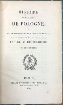 Histoire de l'anarchie de Pologne, et du démembrement de cette République, Suivie des anecdotes sur la Révolutions de Russie, En 1862, Par le même ...