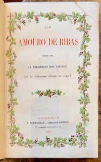 Lis Amouro de Ribas culido per la felibresso dou cauloun. Les Mures des Rives cueillies par la Felibresse du Caulon.