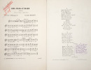 Épreuves de chansons avec corrections et additions autographes.. BRUANT (Aristide).