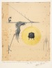 Projet de lanterne pour le cabaret du Mirliton qui devait primitivement s'appeler La Marmite. Dessin original de Steinlen (59,5 x 45 cm).. STEINLEN ...