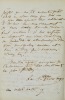 Lettre autographe d'Adèle Foucher sans nom ni date, signée (Mme) Victor Hugo. . [HUGO (Hugo]].