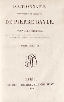 Dictionnaire historique et critique.. BAYLE (Pierre).