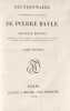 Dictionnaire historique et critique.. BAYLE (Pierre).