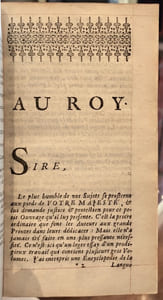 Essais d'un Dictionnaire Universel, Contenant généralement tous les mots François tant vieux que modernes, & les termes de toutes les Sciences &des Arts, specifiez dans la page suivante. Le tout extrait des plus excellens Auteurs anciens & modernes. Recueilli et compilé par Messire Antoine Furetiere, Abbé de Chalivoy, de l'Académie Françoise.