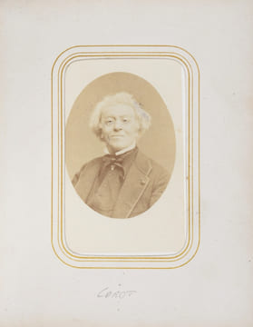 [Réunion d'amis. Portraits-cartes de visite].. COROT (Camille).