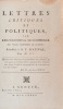 Lettres critiques et politiques, sur les Colonies et le Commerce des villes maritimes de France, adressées à G. T. Raynal.. DUBUISSON (Pierre-Ulric) & ...