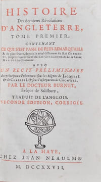 Histoire des dernières Révolutions d'Angleterre.. BURNET (Gilbert).