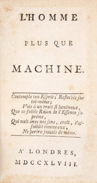 L'Homme plus que machine.. LUZAC (Elie).