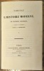Tableau de l'Histoire moderne, de Frédéric Schlegel, traduit de l'allemand par M. J. Cherbuliez.. SCHLEGEL (Friedrich von).