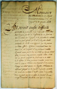 Mémoire sur la declaration de Sa Majesté concernant le commerce d'or et d'argent du 20 Janvier 1779.