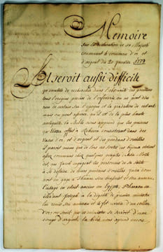 Mémoire sur la declaration de Sa Majesté concernant le commerce d'or et d'argent du 20 Janvier 1779.. undefined