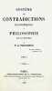 Système des contradictions économiques, ou philosophie de la misère.. PROUDHON (Pierre-Joseph).