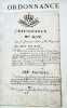 [Militaria]  Ordonnance du Roy sur le service et le rang des ingénieurs. Manuscrit in-8 de 15 pp. Copie manuscrite de l'ordonnance royale du 7 février ...