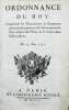 [Militaria]  Ordonnance du Roy sur le service et le rang des ingénieurs. Manuscrit in-8 de 15 pp. Copie manuscrite de l'ordonnance royale du 7 février ...