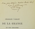 Charles Varlet de La Grange et son registre.. THIERRY (Edouard).