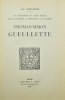 Thomas-Simon Gueullette. Notes et souvenirs sur le théâtre italien au XVIIIe siècle.. Gueullette (J.-E.).