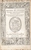 Le Pegme de Pierre Coustau, avec les Narrations philosophiques, mis de Latin en Fran&ccedil;oys par Lanteaume de Romieu Gentilhome d’Arles. [COUSTAU ...