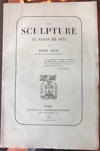 La Sculpture au Salon de 1875.