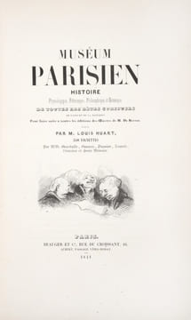 Muséum parisien. Histoire physiologique, pittoresque, philosophique et grotesque de toutes les bêtes curieuses de Paris et de la banlieue.. HUART ...