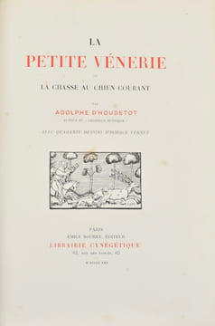 La Petite Vénerie ou la chasse au chien courant.. HOUDETOT (Adolphe d').
