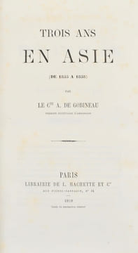 Trois ans en Asie (de 1855 à 1858).. GOBINEAU (Joseph Arthur, comte de).