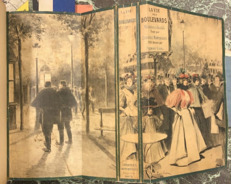 La Vie des boulevards Madeleine-Bastille. 200 dessins en couleurs par Pierre Vidal. MONTORGUEIL (Georges), VIDAL (Pierre).