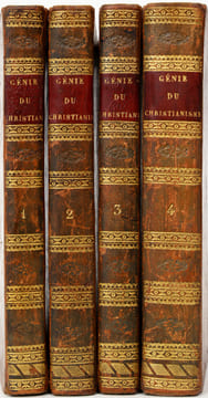 Génie du christianisme, ou Beautés de la religion chrétienne.. CHATEAUBRIAND (François René, vicomte de).