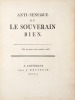 L’Anti-Sénèque ou le Souverain Bien.. [LA METTRIE (Julien Offroy de)].