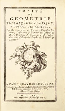 Traité de géométrie théorique et pratique, à l'usage des artistes.. Leclerc (Sébastien).