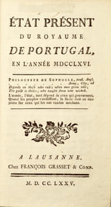 État présent du royaume de Portugal, en l'année 1766.