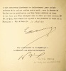 [Conférence Internationale pour la Protection des Plantes. Rome 1929]. Gaston Doumergue Président de la République Française. A tous ceux qui ces ...