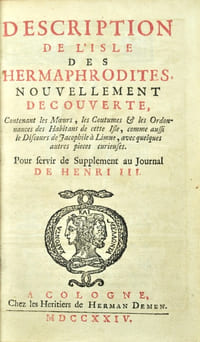 Description de l'isle des Hermaphrodites nouvellement découverte. Pour servir de supplément au Journal de Henri III.